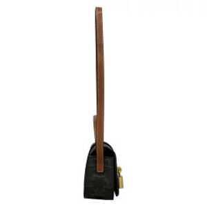 Celine Taboo Shoulder Bag Black Brown Leather